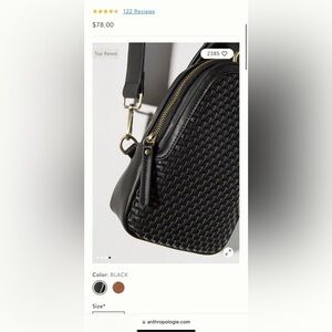 Anthropologie Liberty Woven Sling Bag